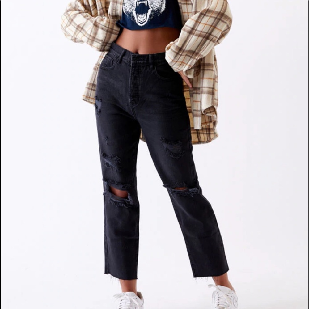 Pacsun high waisted straight leg jeans!